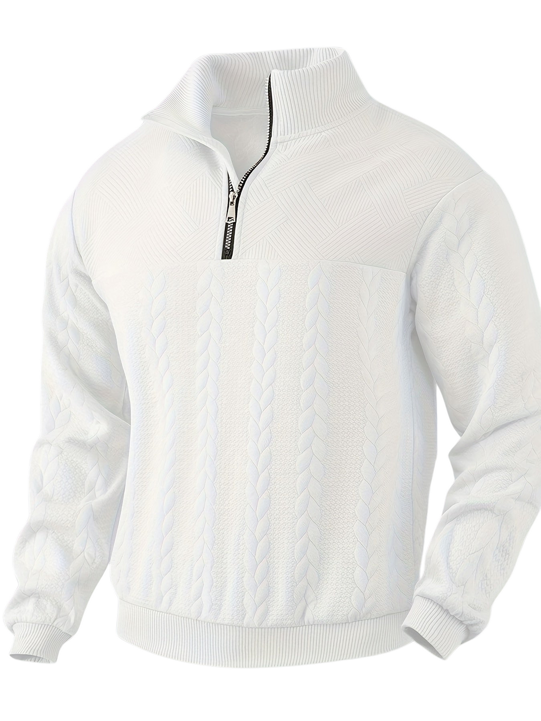 Rafael - Vintage Men's Sweater with Zipper