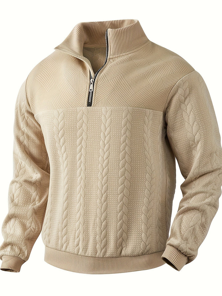 Rafael - Vintage Men's Sweater with Zipper