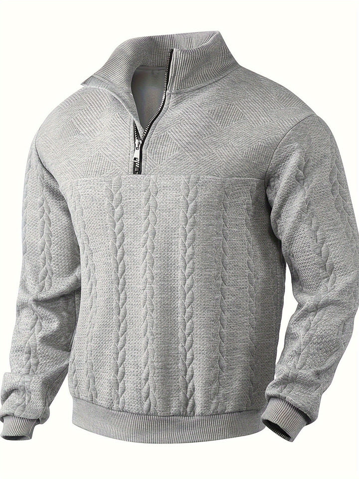 Rafael - Vintage Men's Sweater with Zipper