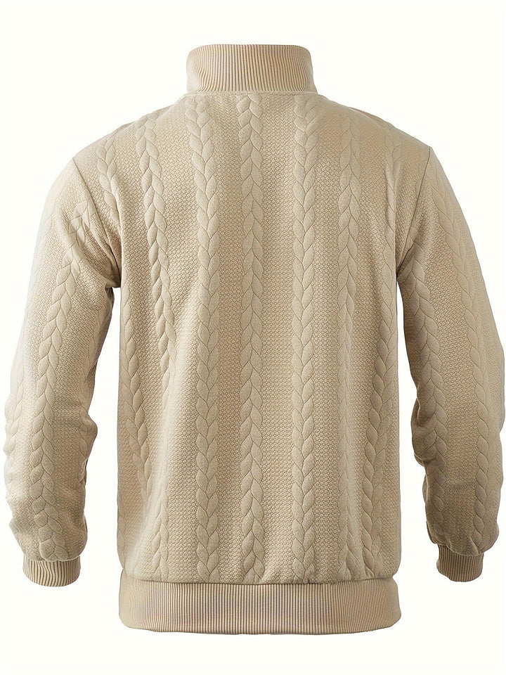 Rafael - Vintage Men's Sweater with Zipper