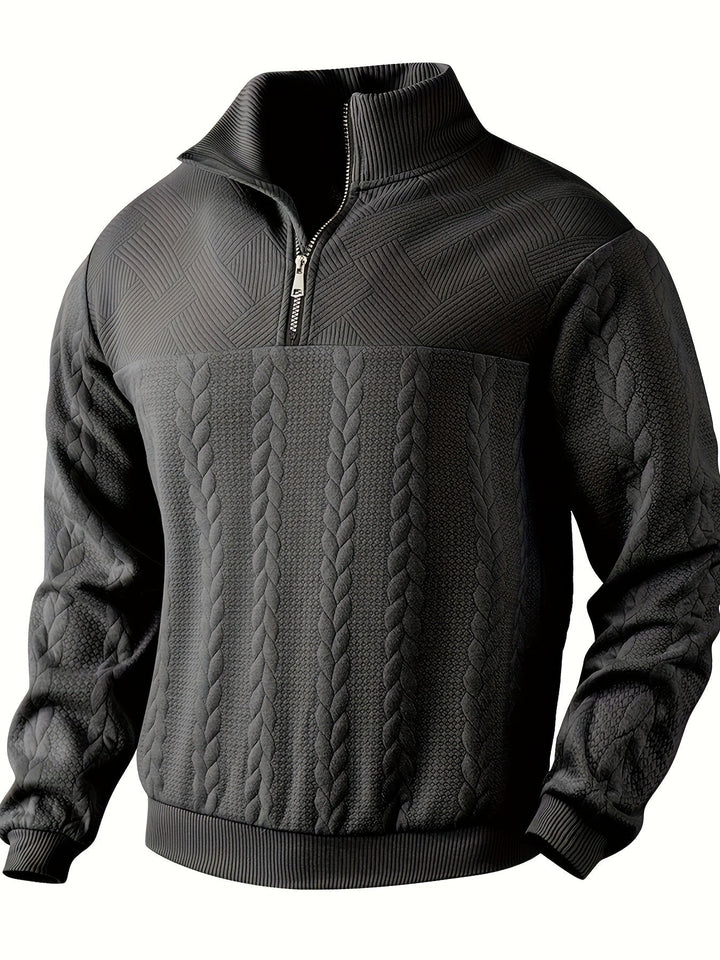 Rafael - Vintage Men's Sweater with Zipper